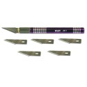 Messer für Modellskalpellmesserdurchmesser Durchmesser + 6 Klingen | Scientific-MHD Messer für Modellskalpellmesserdurchmesser Durchmesser + 6 Klingen | Scientific-MHD