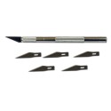 Messer für Modellskalpellmesserdurchmesser bis 8 mm + 6 Klingen | Scientific-MHD Messer für Modellskalpellmesserdurchmesser bis 8 mm + 6 Klingen | Scientific-MHD