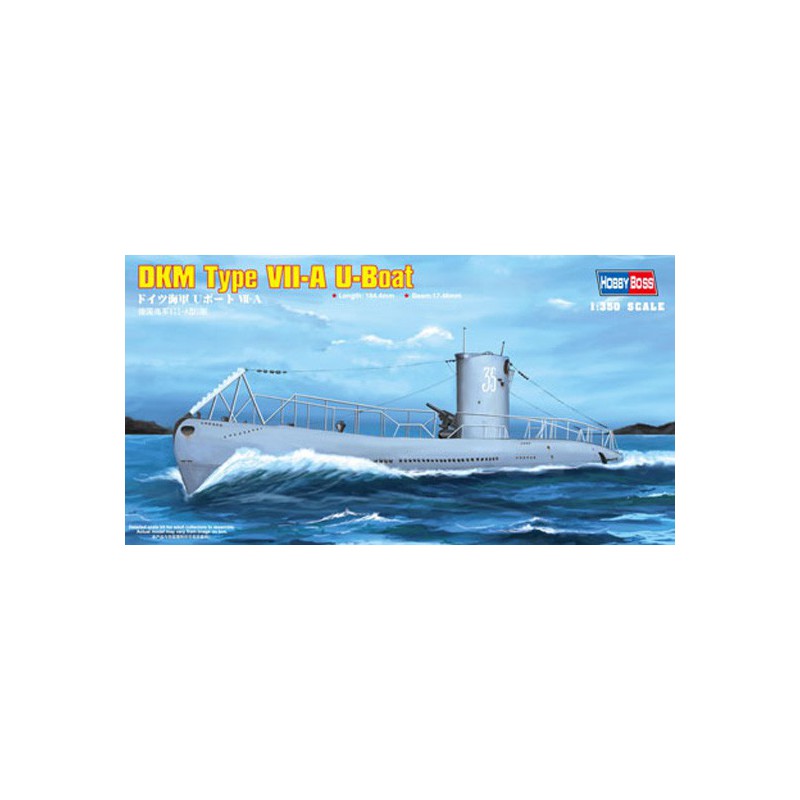 DKM Navy Plastikboot Modell T. VII-A U-Boot 1/350 | Scientific-MHD
