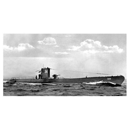DKM Navy Plastikboot Modell T. VII-A U-Boot 1/350 | Scientific-MHD