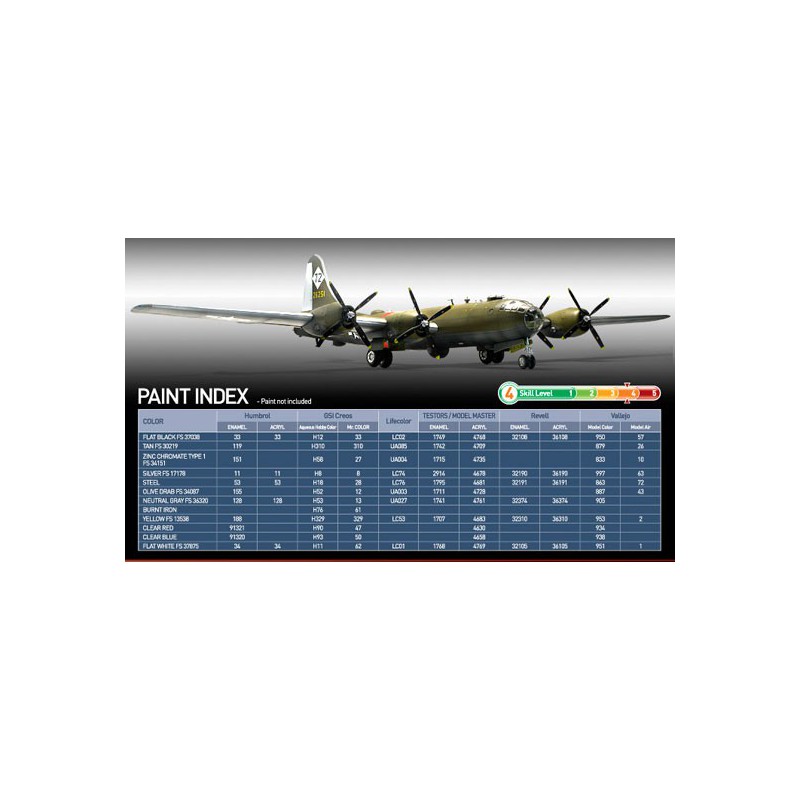 USAAF B-29A Plastikflugzeugmodell | Scientific-MHD