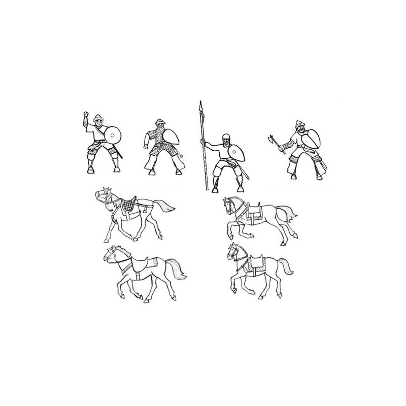 Schwere Kavallerie -Figur Andalusian1/72 | Scientific-MHD