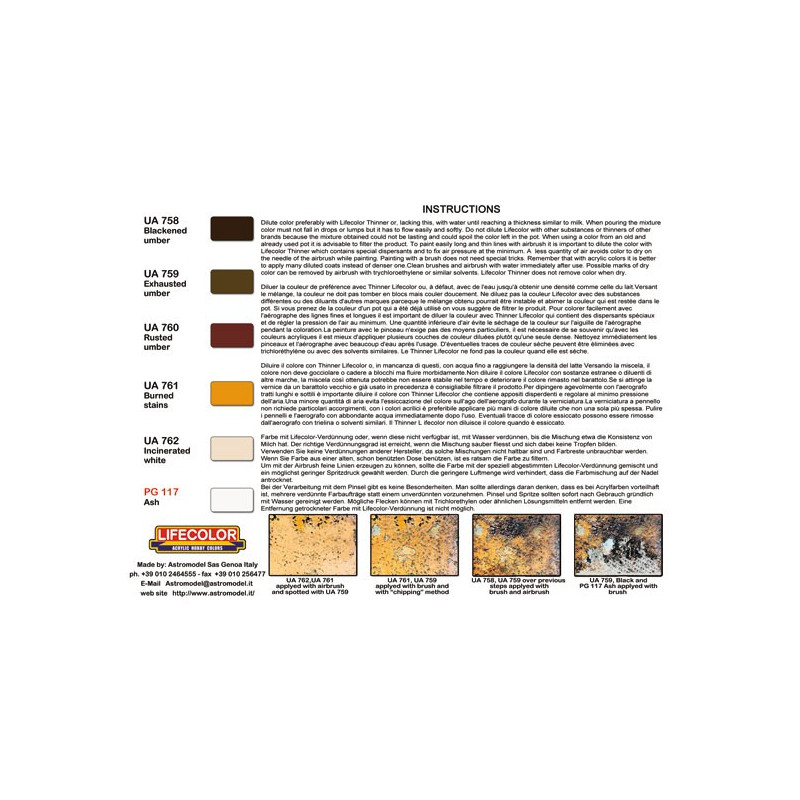 Acrylmalerei Set für verbrannte Aspekte | Scientific-MHD