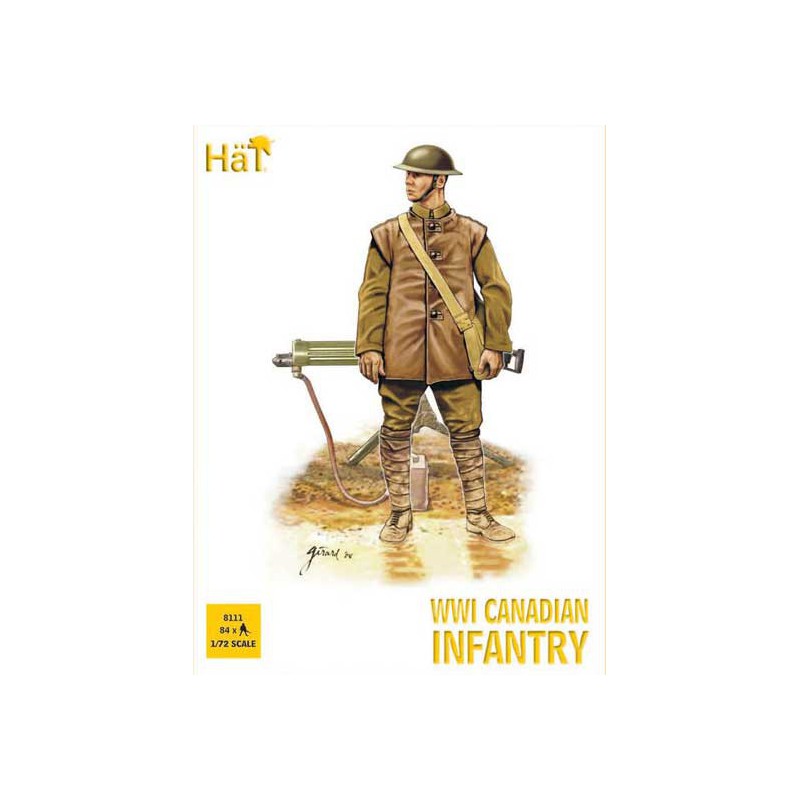 Kanadische Infanterie -Figur im Ersten Weltkrieg 1/72 | Scientific-MHD
