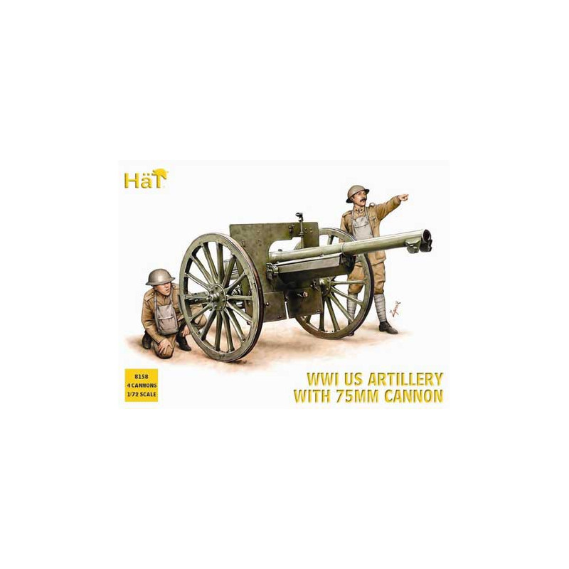 Canon US -Figur im Zweiten Weltkrieg 75 mm1/72 | Scientific-MHD
