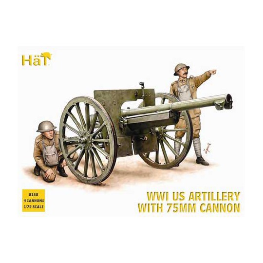 Canon US -Figur im Zweiten Weltkrieg 75 mm1/72 | Scientific-MHD