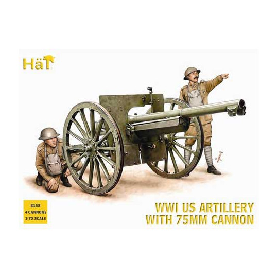 Canon US -Figur im Zweiten Weltkrieg 75 mm1/72 | Scientific-MHD