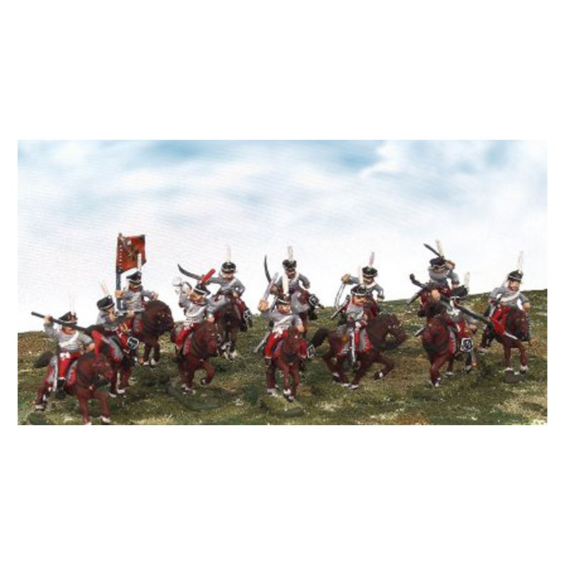 Napoleonische russische Husaren Figurin | Scientific-MHD