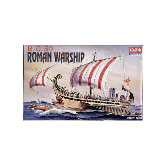 Romanesque Plastikboot Modell Kriegsschiff ca. BC50 1/72 | Scientific-MHD