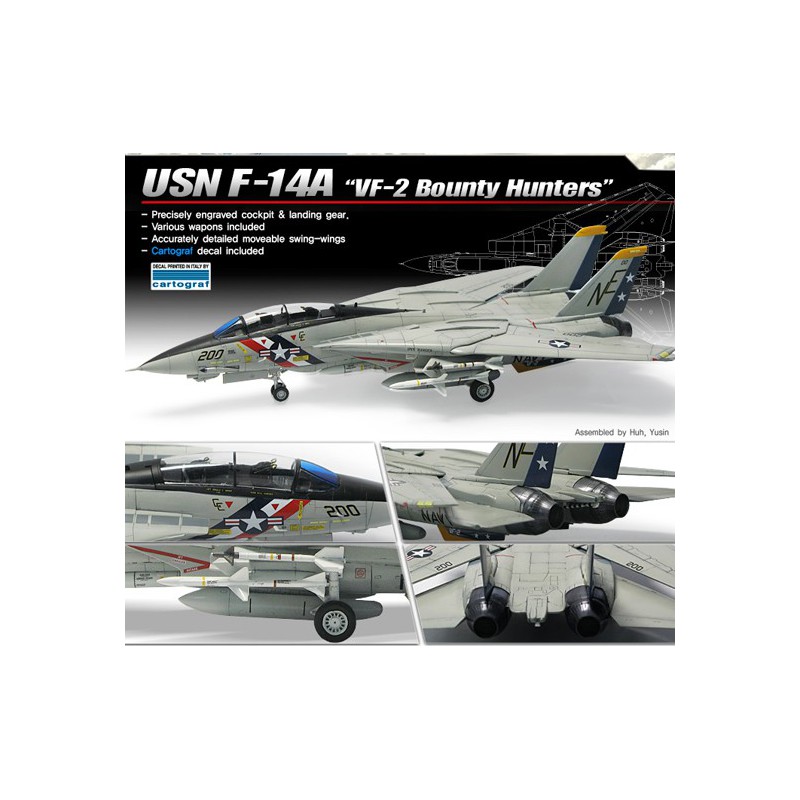 F-14A Kunststoffebene Modell VF-2 1/72 | Scientific-MHD