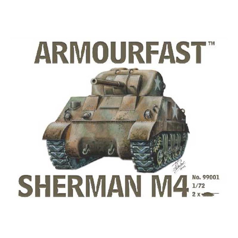 Sherman M4 Tank Kunststofftankmodell (2pcs) 1/72 | Scientific-MHD