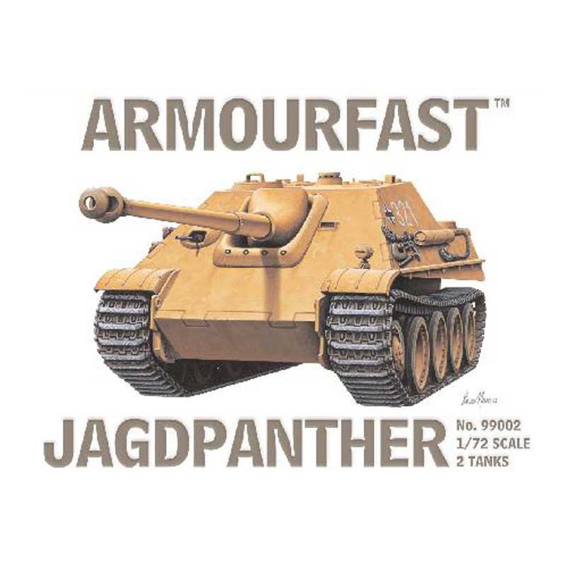 Jagdpanther -Tank -Kunststoff -Tankmodell (2pcs) 1/72 | Scientific-MHD