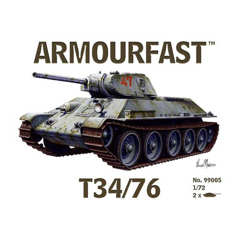 Russian T34/76 Kunststofftankmodell (2 PC) 1/72 | Scientific-MHD
