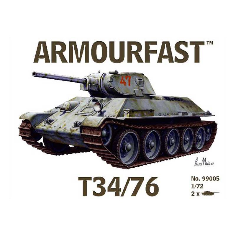 Russian T34/76 Kunststofftankmodell (2 PC) 1/72 | Scientific-MHD