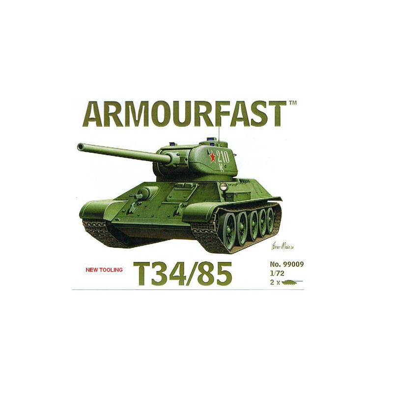 Russian Tank Plastik Tankmodell T34/85 (2pcs) 1/72 | Scientific-MHD