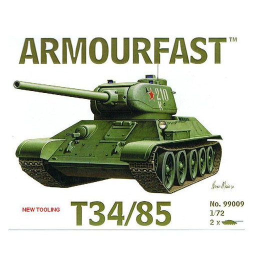 Russian Tank Plastik Tankmodell T34/85 (2pcs) 1/72 | Scientific-MHD