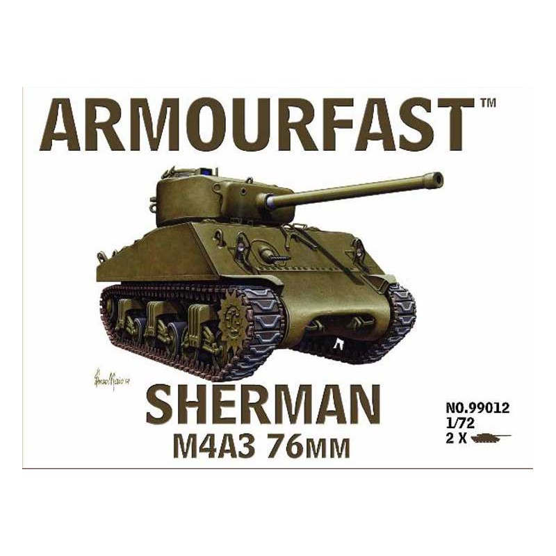 Sherman M4 A3 76 mm (2p) 1/72 Kunststofftankmodell | Scientific-MHD