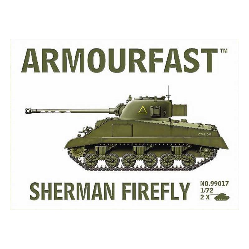 Sherman Firefly Plastic Tank Modell (2pcs) 1/72 | Scientific-MHD