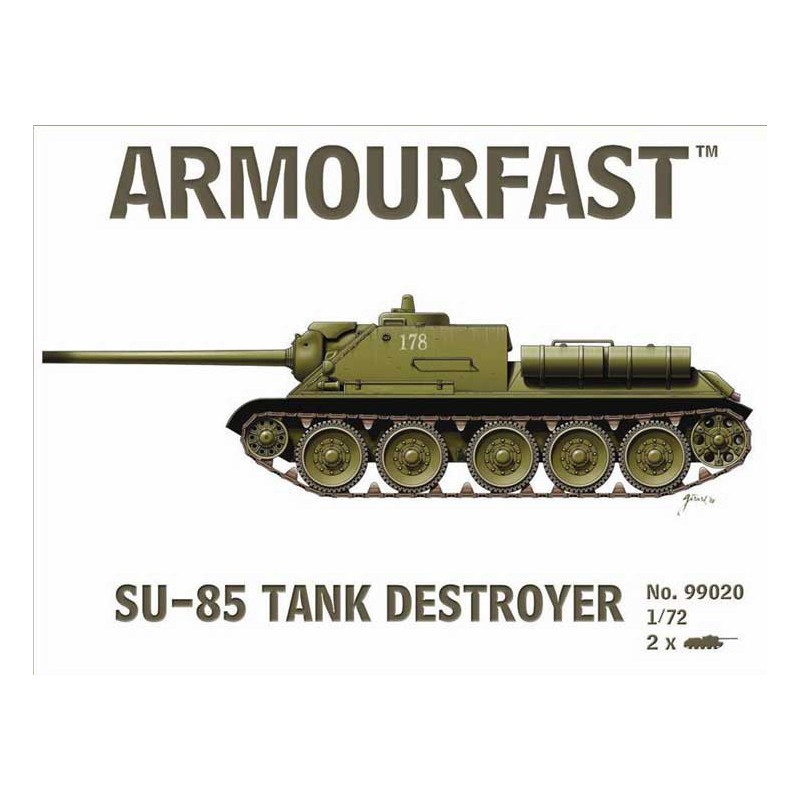 Russian SU85 Kunststofftankmodell (2 PCS) 1/72 | Scientific-MHD