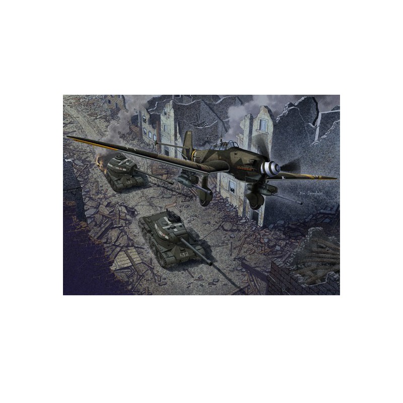 Kunststoffebene Modell Ju 87b-2 + JS-2 1/72 | Scientific-MHD Kunststoffebene Modell Ju 87b-2 + JS-2 1/72 | Scientific-MHD