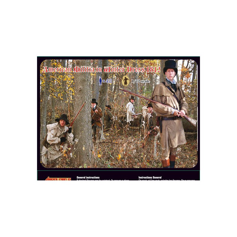 American Milizia Figurin Winter 1812 1/72 | Scientific-MHD