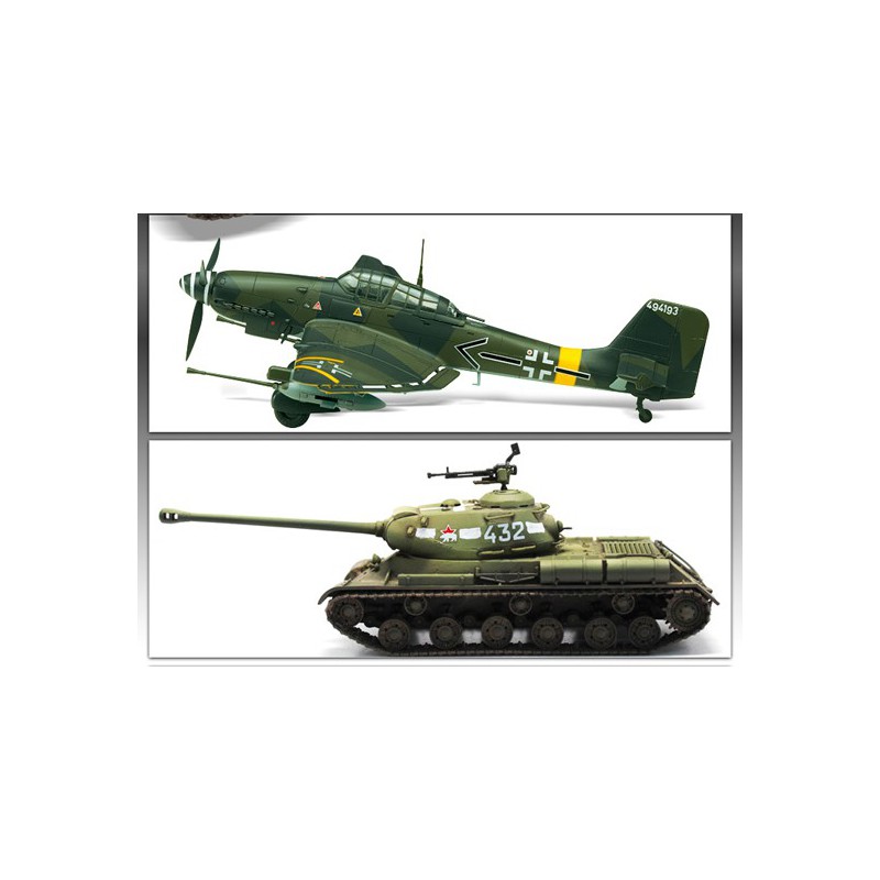 Kunststoffebene Modell Ju 87b-2 + JS-2 1/72 | Scientific-MHD Kunststoffebene Modell Ju 87b-2 + JS-2 1/72 | Scientific-MHD