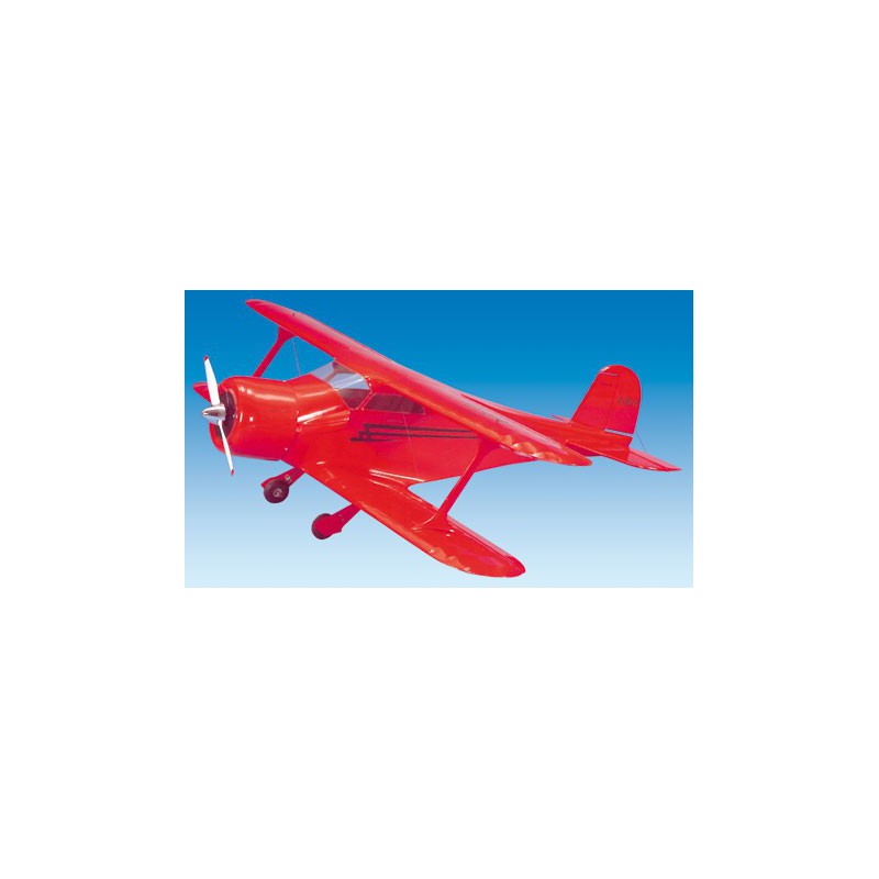 Staggerwing Red Radio Flugzeug | Scientific-MHD