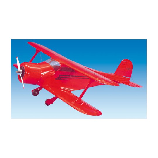 Staggerwing Red Radio Flugzeug | Scientific-MHD