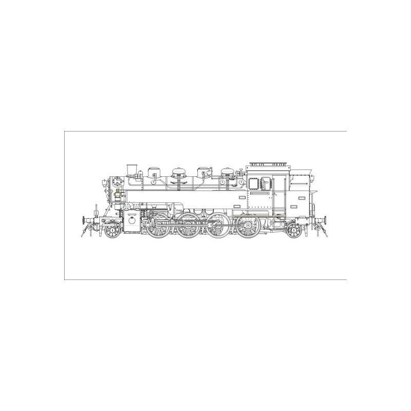 Plastikzug Modell Deutsch Dampflokomotive BR86 | Scientific-MHD