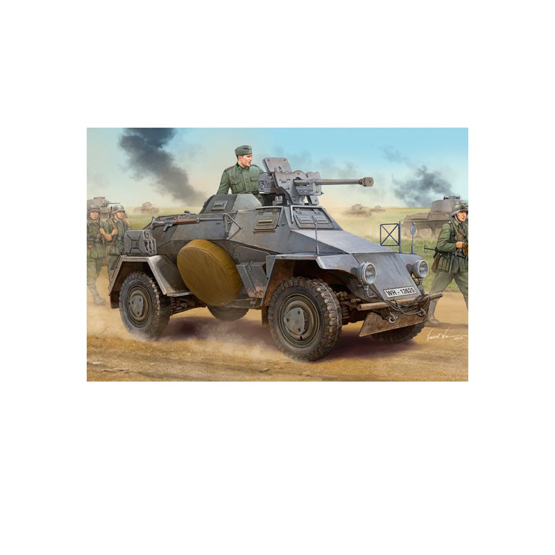 SD.KFZ -Kunststofftankmodell. 221 Deutsch früh 1/35 | Scientific-MHD