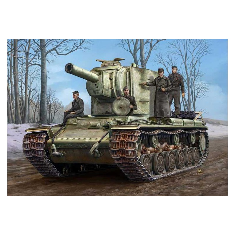 Kunststofftankmodell Deutsch PZ.KPFW KV-1 754R 1/48 | Scientific-MHD