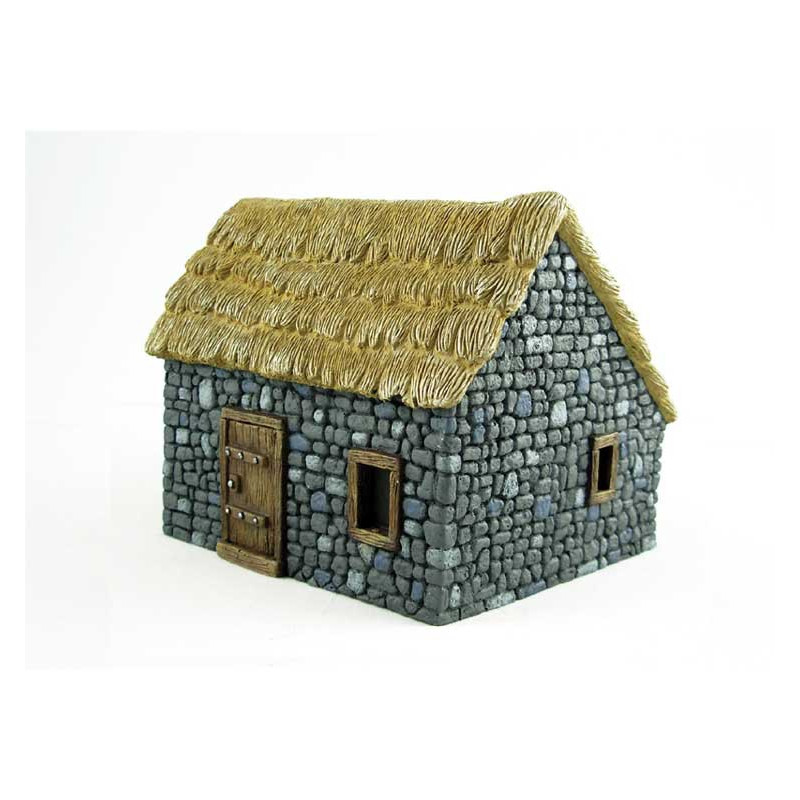 Diorama -Modell montiert und bemalt, großes Steinhaus1/48 | Scientific-MHD