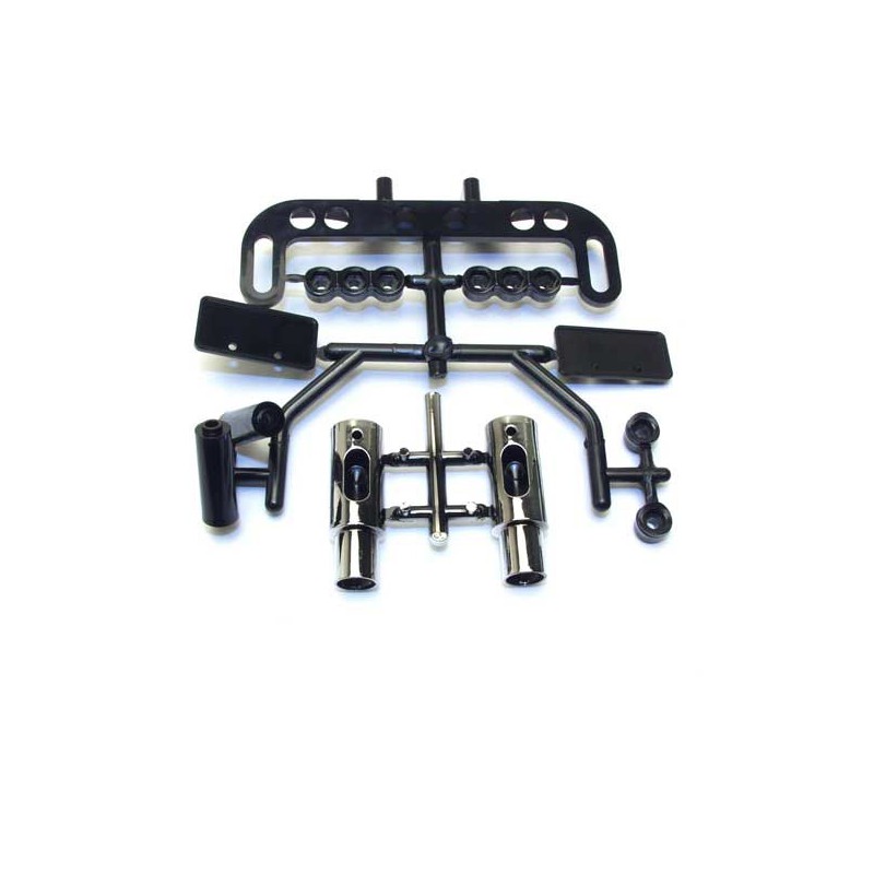 Radio -kontrolliertes Autozubehör Eschapp. Chrom | Scientific-MHD