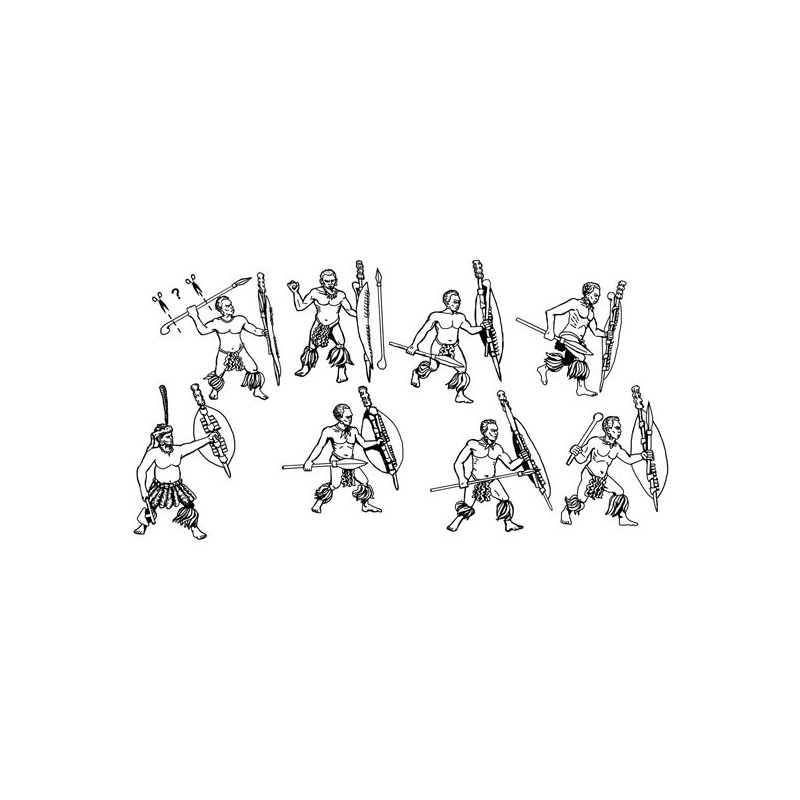 Zoulous 1/72 Warriors Figurine | Scientific-MHD Zoulous 1/72 Warriors Figurine | Scientific-MHD