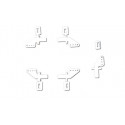 Eingebettete Zubehör -Guignols -Profile 19mm + Clips (5 PCs) | Scientific-MHD