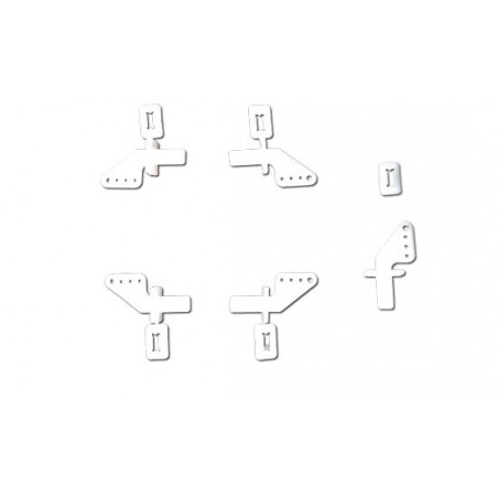 Eingebettete Zubehör -Guignols -Profile 19mm + Clips (5 PCs) | Scientific-MHD