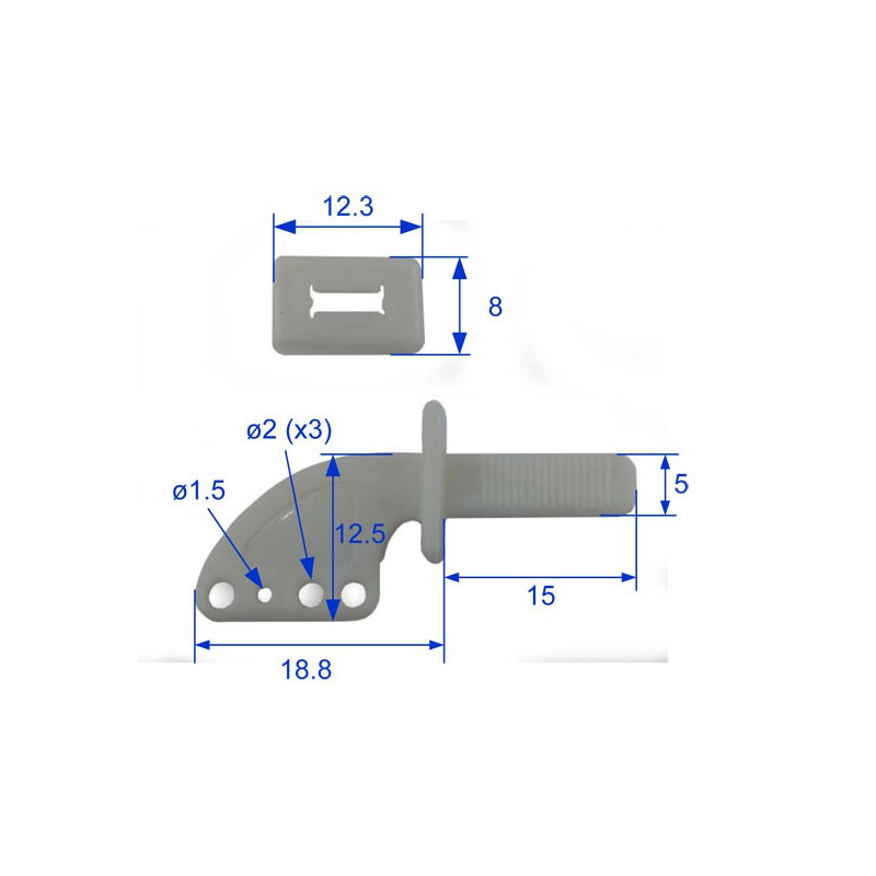 Eingebettete Zubehör -Guignols -Profile 19mm + Clips (5 PCs) | Scientific-MHD