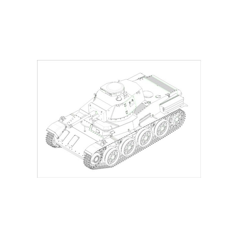 Hängen Plastiktankmodell. 43m Telli III (C40) 1/35 | Scientific-MHD