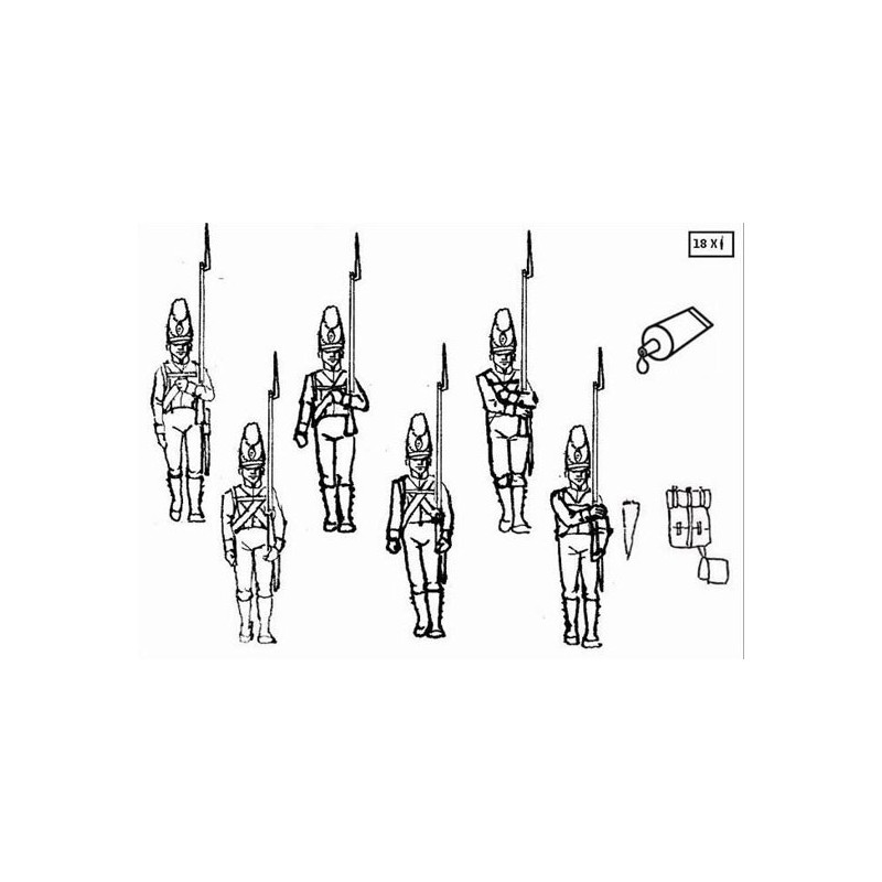 Bayerische 1/32 bayerische Infanterie -Figur | Scientific-MHD