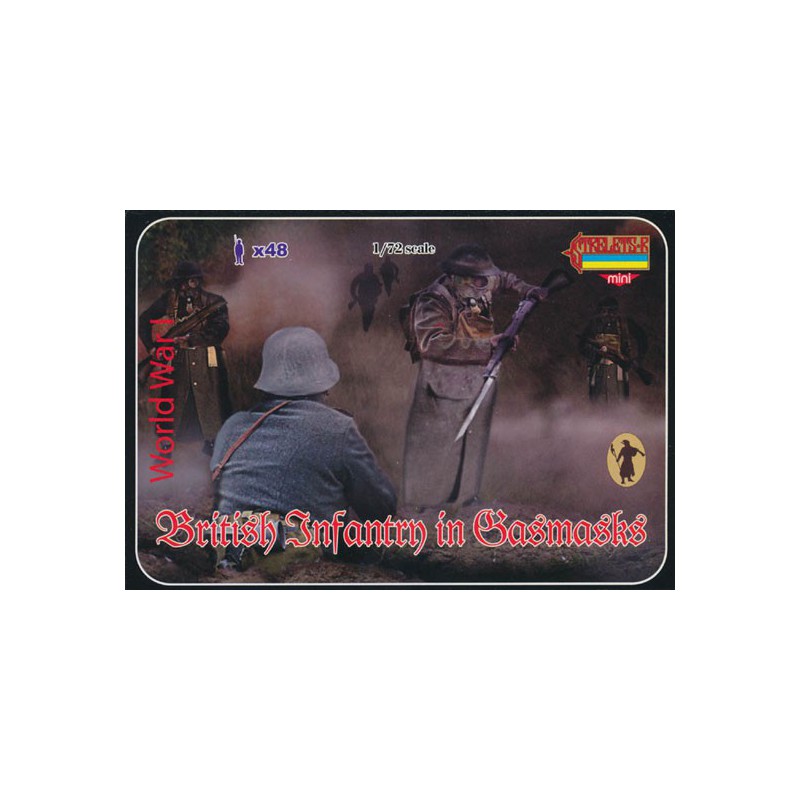 Britische Infanterie -Figur. 1/72 Maske | Scientific-MHD