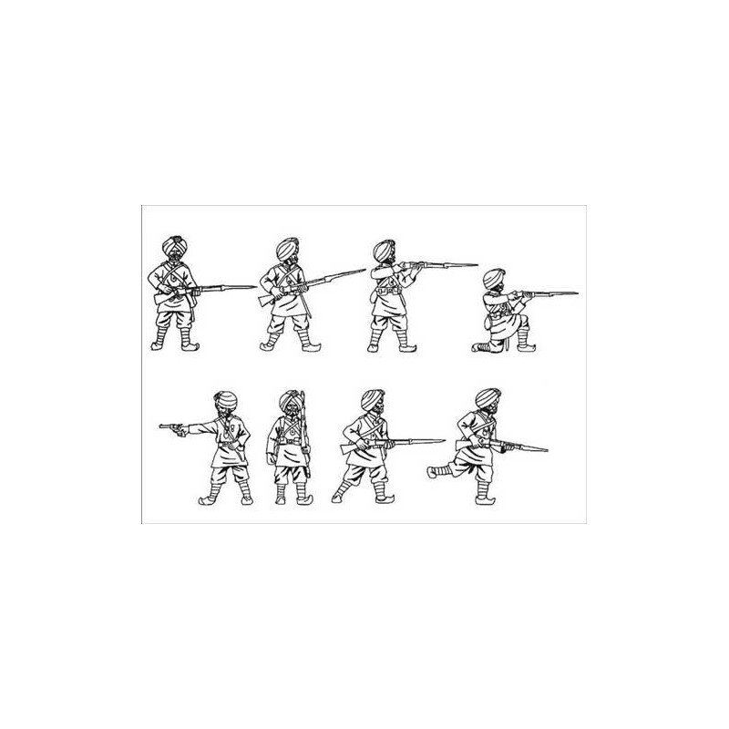 Koloniale indische Infanterie -Figur | Scientific-MHD