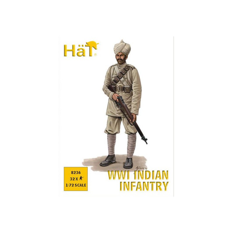 Indische Infanterie -Figur im Ersten Weltkrieg 1/72 | Scientific-MHD
