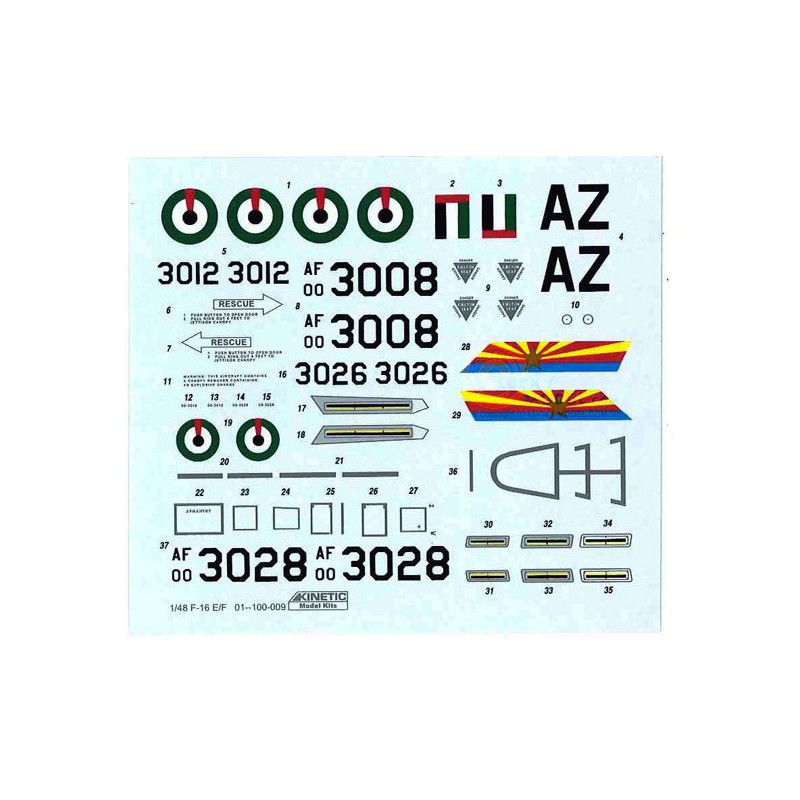 F-16F Block 601/48 Kunststoffebene Modell | Scientific-MHD F-16F Block 601/48 Kunststoffebene Modell | Scientific-MHD