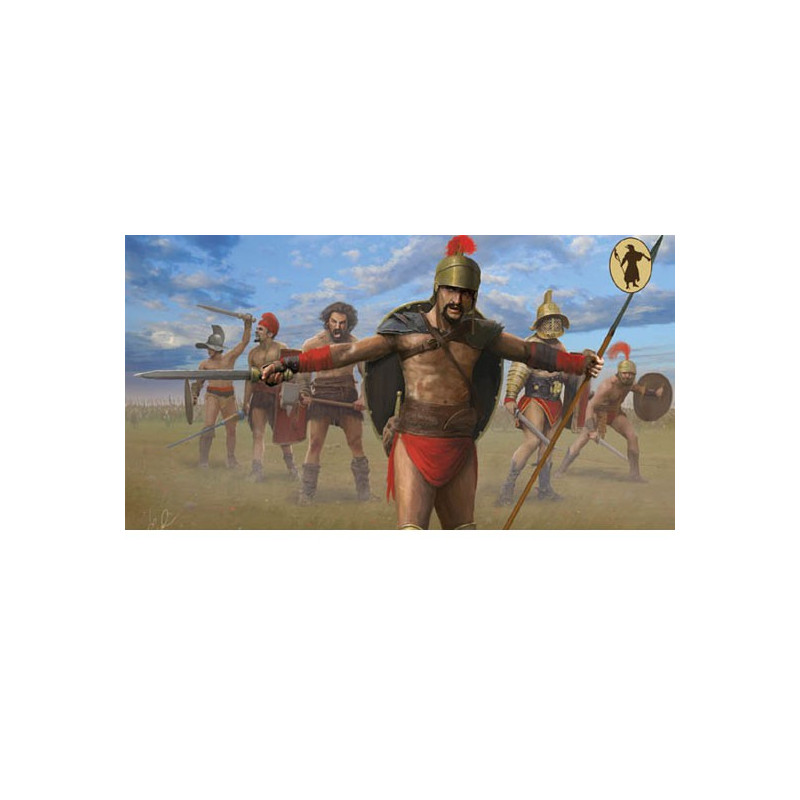 Spartacus Armee vor der Kampffigur | Scientific-MHD