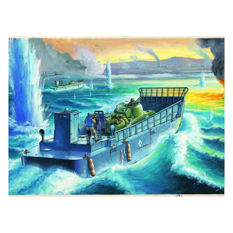 LCM 3 USN Fahrzeug Kunststofftankmodell. 1/48 | Scientific-MHD