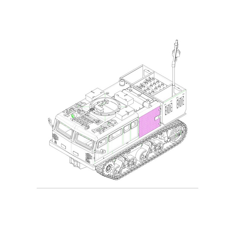Hoch s. Traktor 90 mm 1/72 Kunststoffmodell für Kunststoff | Scientific-MHD