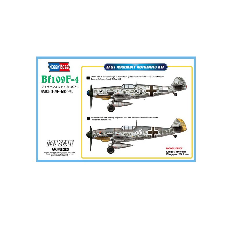 Kunststoffflugzeugmodell ME BF109F-4 1/48 | Scientific-MHD