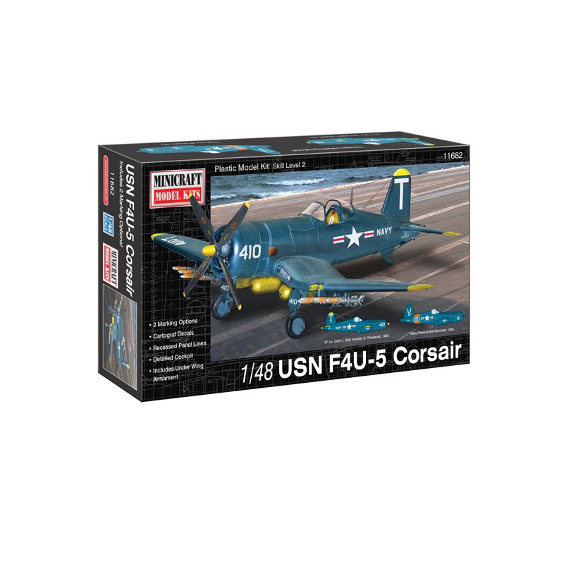 F4U-5 Corsair USN 1/48 Flugzeugebene Modell | Scientific-MHD