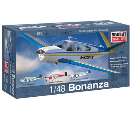 Bonanza 1/48 Plastikflugzeugmodell | Scientific-MHD Bonanza 1/48 Plastikflugzeugmodell | Scientific-MHD