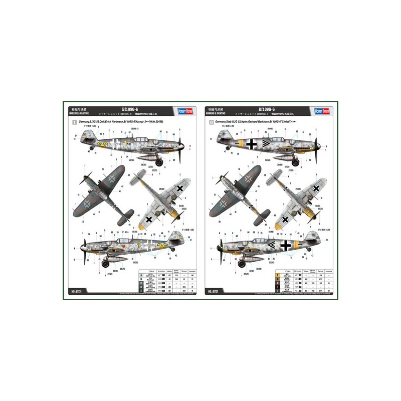 BF 109G-6 1/48 Kunststoffebene Modell | Scientific-MHD BF 109G-6 1/48 Kunststoffebene Modell | Scientific-MHD